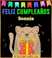 GIF Feliz Cumpleaños Sonnia